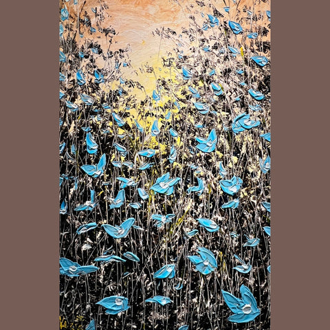 Drifting Petals 40x72