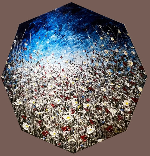 Blossoms at Dusk 85" Diameter