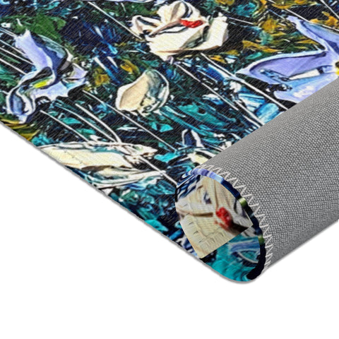 Aqua Aura Floor Art - Kezic Gallery