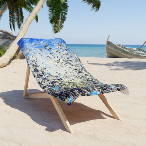 Blue Bloom Beach Towel - Kezic Gallery