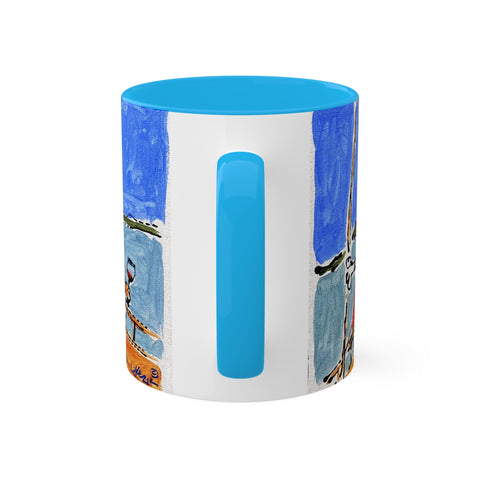 Sailing the World Mug, 11oz - Kezic Gallery
