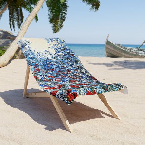 Scarlet Winter Beach Towel - Kezic Gallery