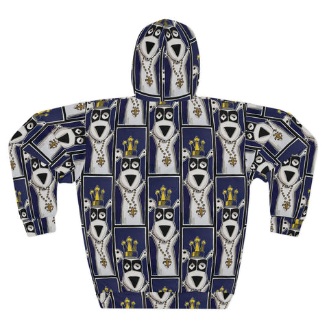 Royal Jester Hoodie — Playful Graphic Pullover