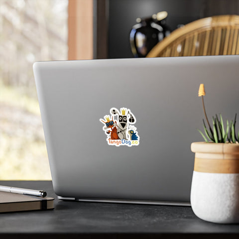 TangoDog & Crew Sticker — Kiss-Cut Vinyl Decal Waterproof