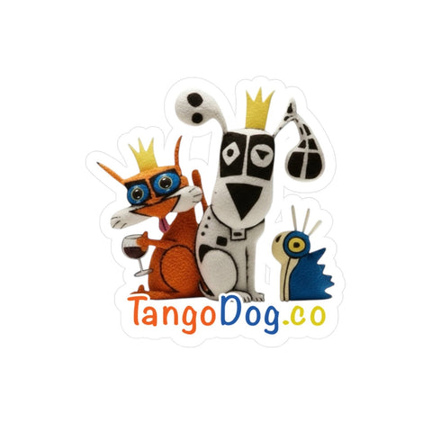 TangoDog & Crew Sticker — Kiss-Cut Vinyl Decal Waterproof