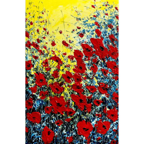 Vermilion Bloom 30x46