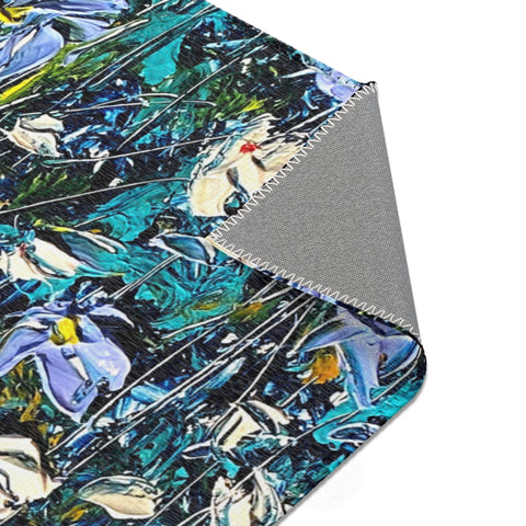 Aqua Aura Floor Art - Kezic Gallery