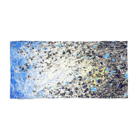 Blue Bloom Beach Towel - Kezic Gallery