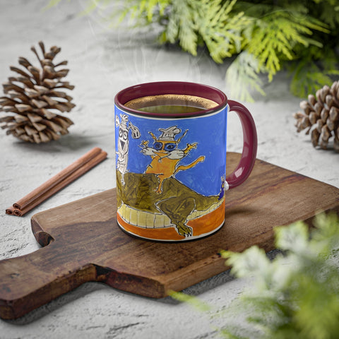 Hi Ho Petunia Mug, 11oz - Kezic Gallery