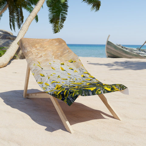 Lemon Blossom Beach Towel - Kezic Gallery