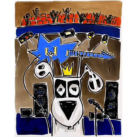 Musical Mutt 24x30 - Kezic Gallery