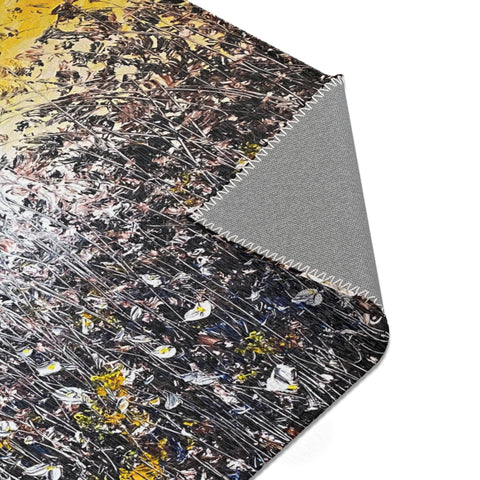 Mustard Dawn Floor Art - Kezic Gallery