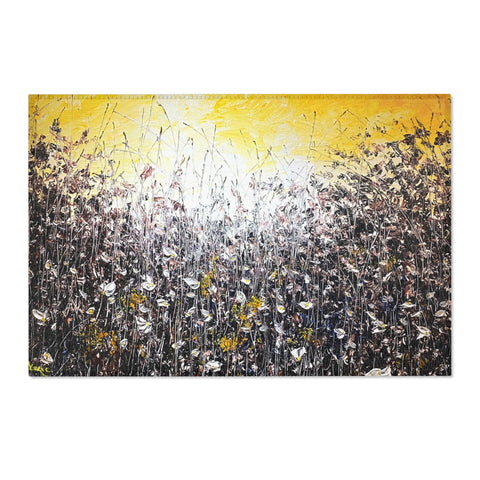 Mustard Dawn Floor Art - Kezic Gallery