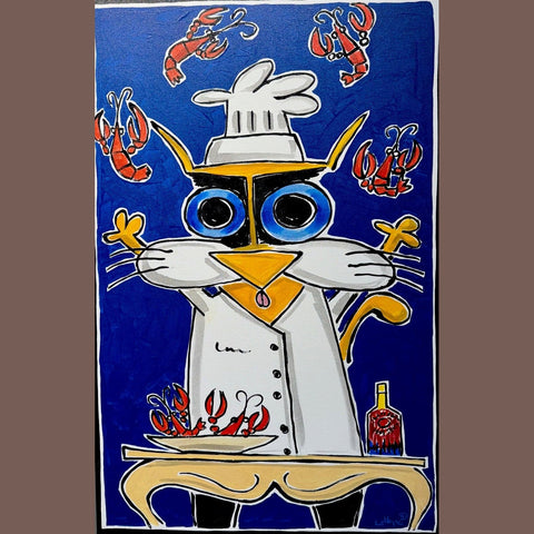 Never too Much Crawfish 30x46 - Kezic Gallery