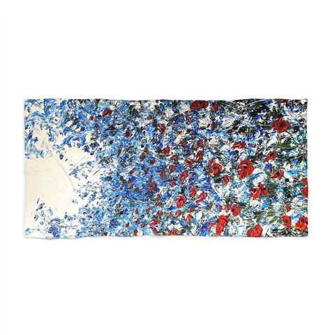 Scarlet Winter Beach Towel - Kezic Gallery