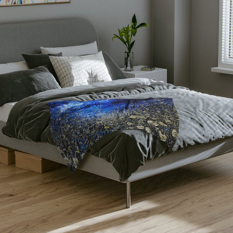 Wild Meadow Blues Blanket - Kezic Gallery